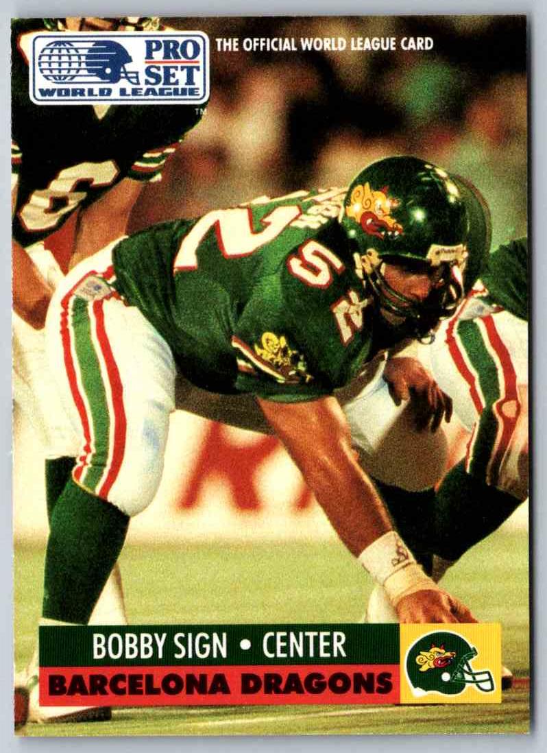 1991 Proset World League Bobby Sign