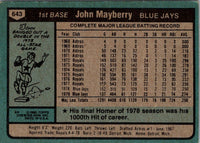 1980 Topps John Mayberry #643