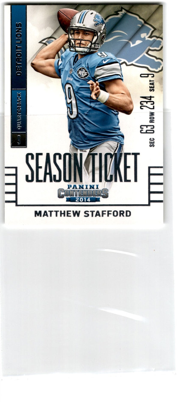 2014 Panini Contenders Matthew Stafford #59