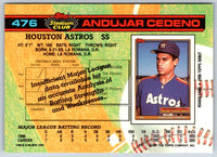 1991 Stadium Club Andujar Cedeno #476
