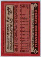 1986 Topps Chris Codiroli #433