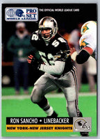 1991 Proset World League Ron Sancho #105