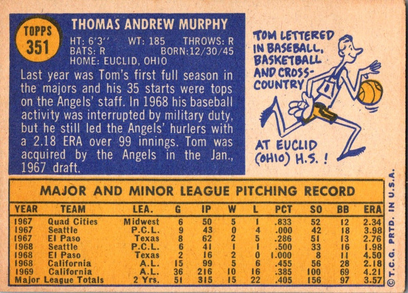 1970 Topps Tom Murphy