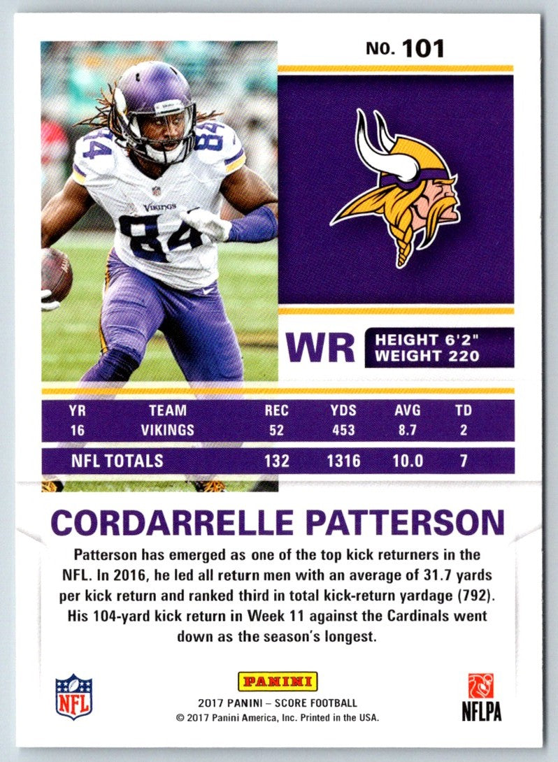 2017 Score Cordarrelle Patterson