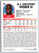 1995 Skybox Chris Webber