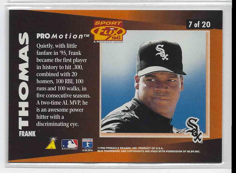 1995 SportFlix Frank Thomas