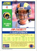 1990 Score Jim Everett #4
