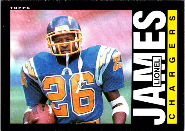 1985 Topps Lionel James #376 Rookie