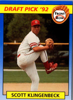 1992 Front Row Draft Picks Scott Klingenbeck #45