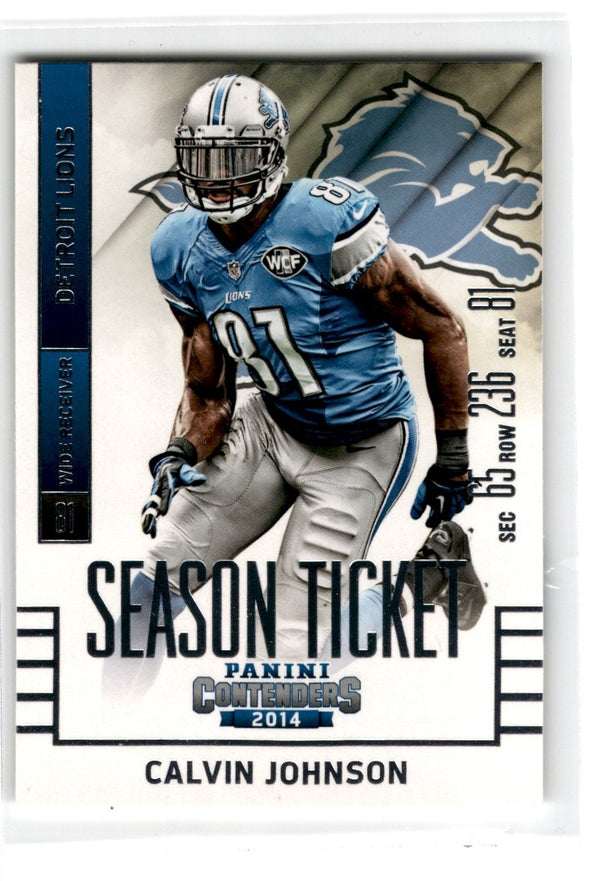 2014 Panini Contenders Calvin Johnson #58