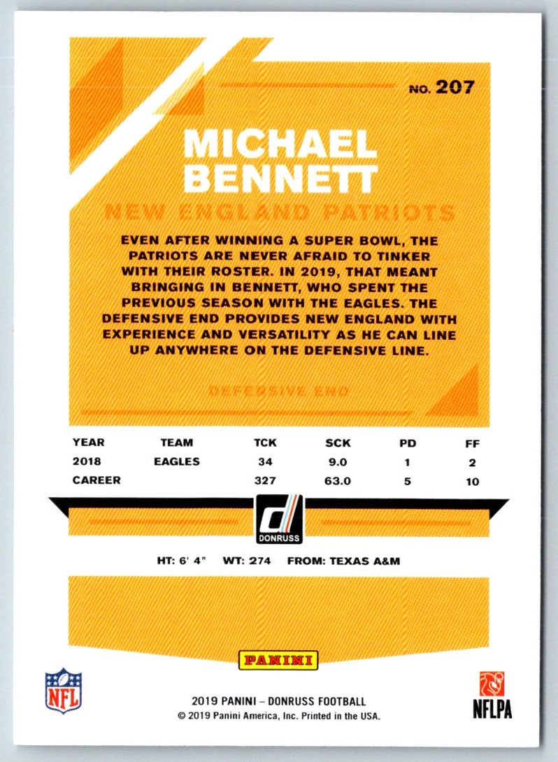 2019 Donruss Michael Bennett