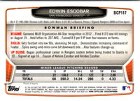2013 Bowman Chrome Prospects Edwin Escobar #BCP117