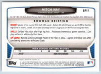 2013 Bowman Mitch Nay #BP17