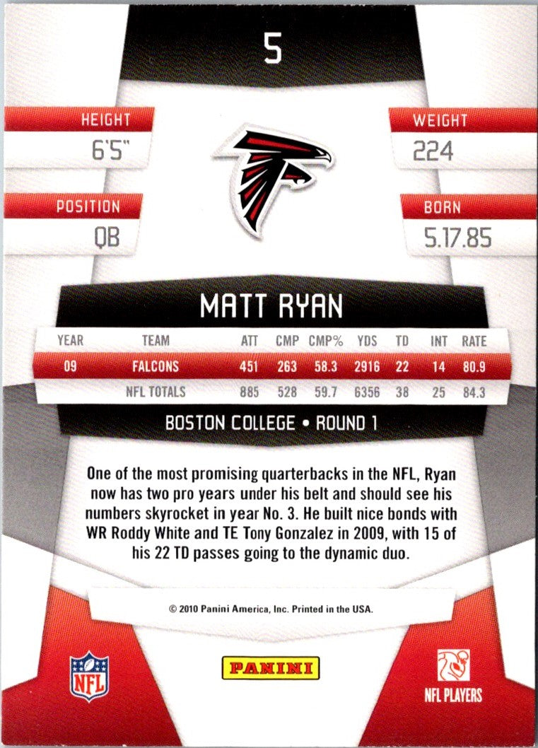 2010 Panini Certified Matt Ryan