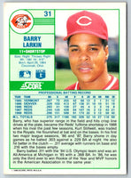 1989 Score Barry Larkin #31