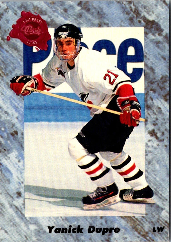 1991 Classic Draft Picks Yanick Dupre #41