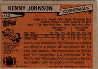 1981 Topps Kenny Johnson #143 Rookie