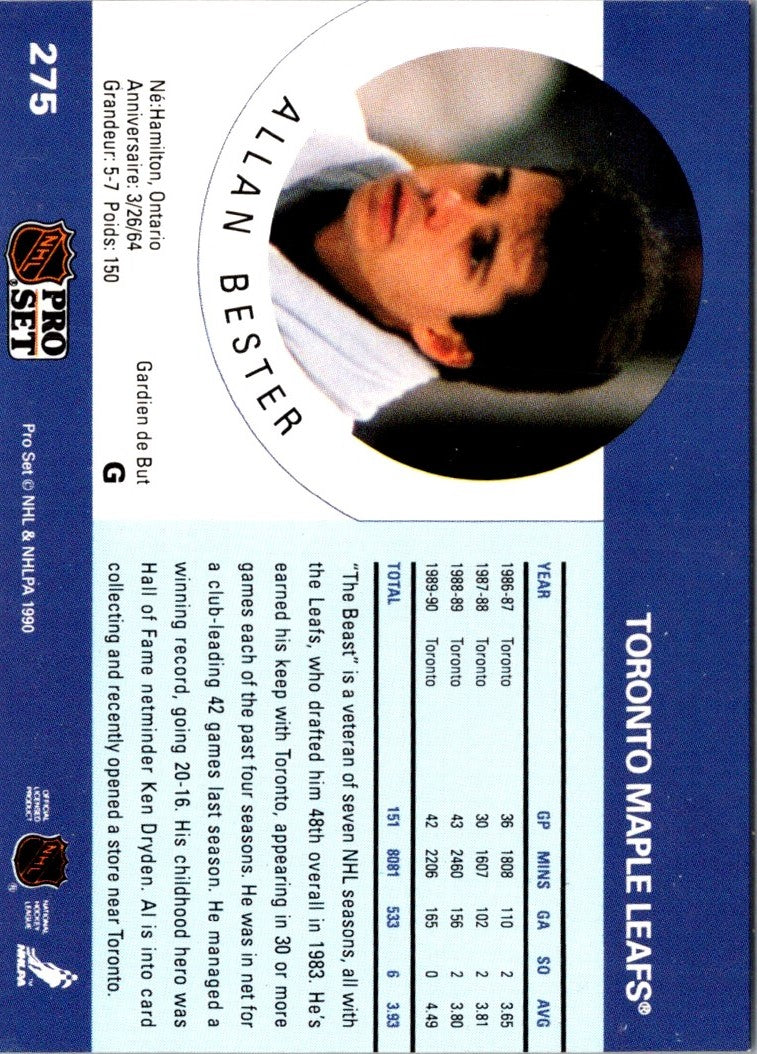 1990 Pro Set Allan Bester