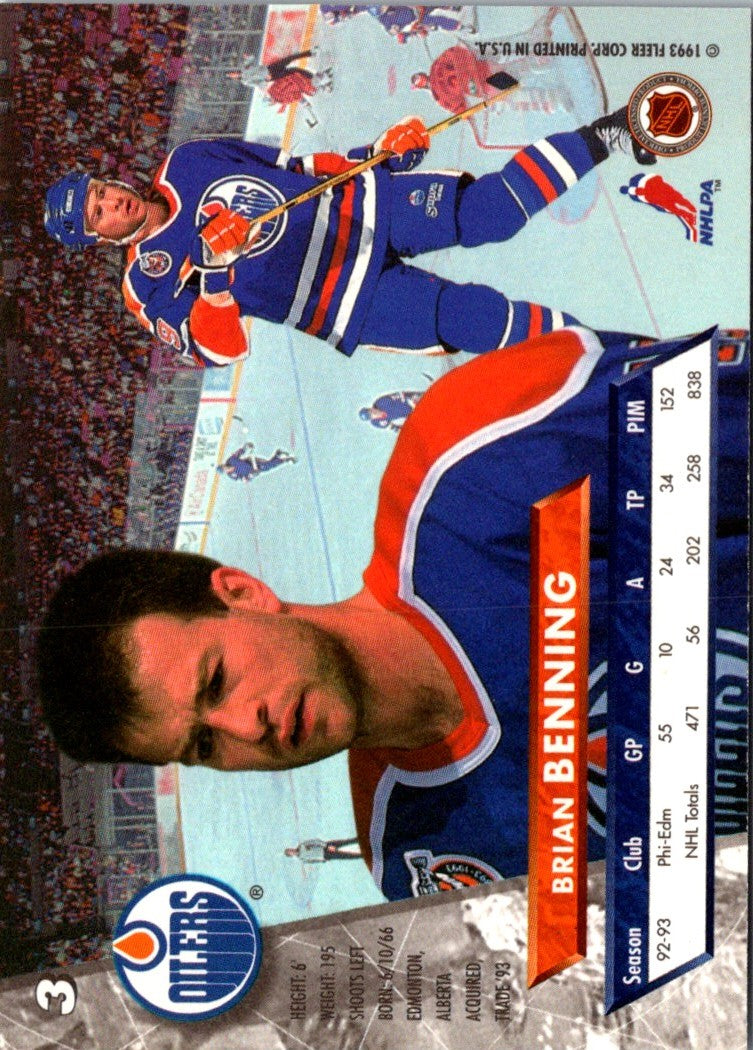 1993 Ultra Brian Benning