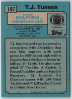 1988 Topps T.J. Turner #197 Rookie