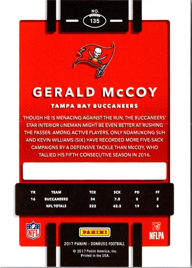 2017 Donruss Gerald McCoy