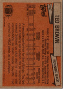 1981 Topps Ted Brown