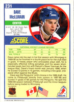 1990 Score American Dave McLlwain #231A