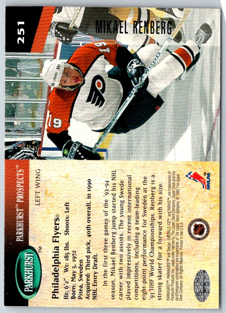 1993 Parkhurst Mikael Renberg
