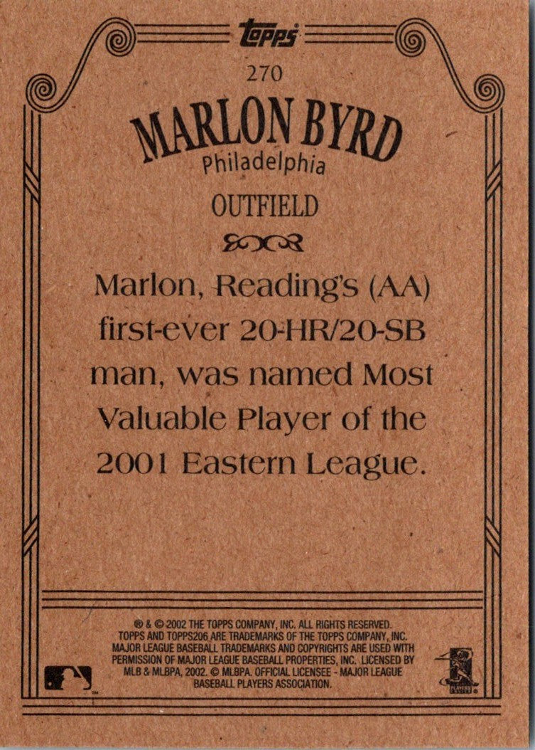 2002 Topps 206 Marlon Byrd