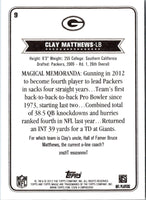 2012 Topps Magic Clay Matthews #9