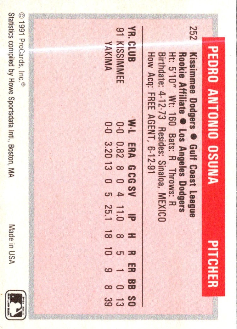 1991 ProCards Pedro Osuna
