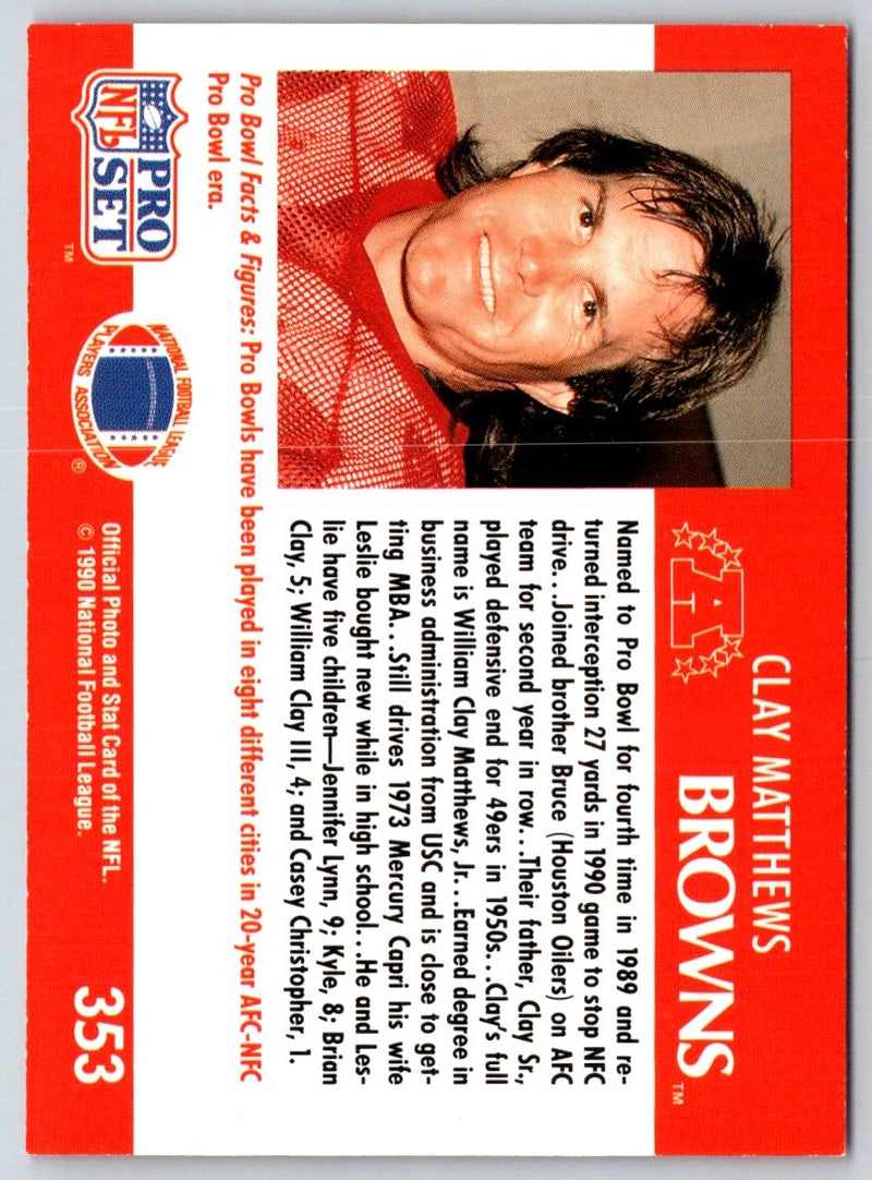 1990 Pro Set Clay Matthews