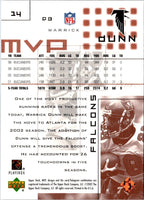 2002 Upper Deck MVP Warrick Dunn #14