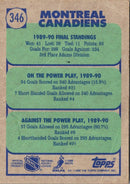 1990 Topps Montreal Canadiens