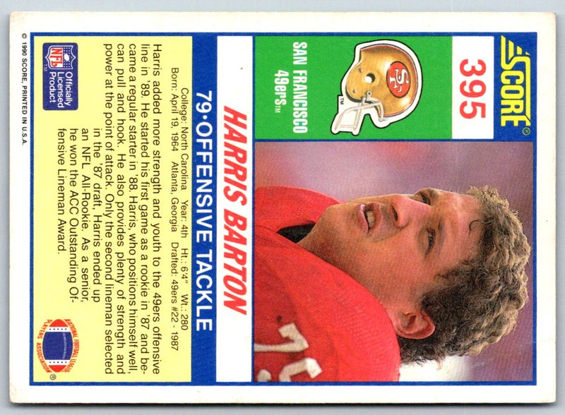1990 Score Harris Barton