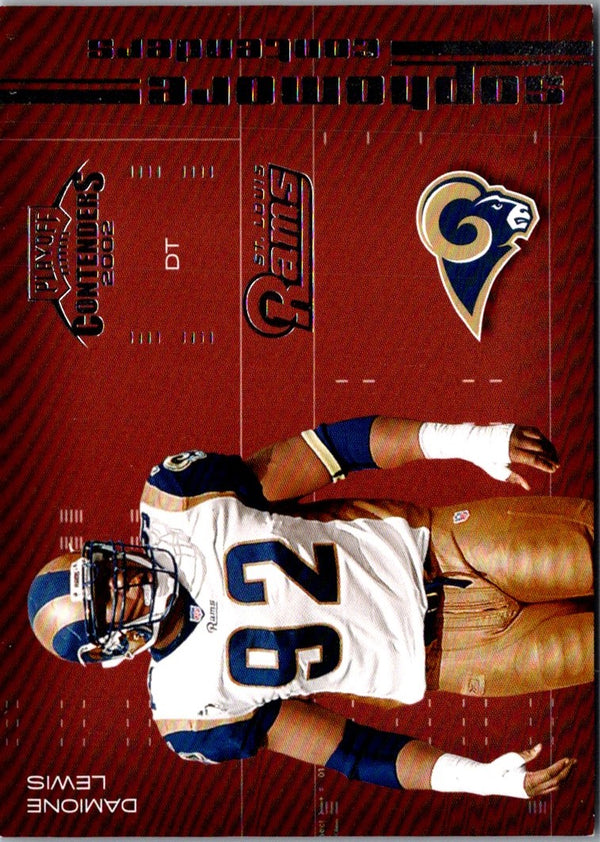2002 Playoff Contenders Sophomore Damione Lewis #SC-16
