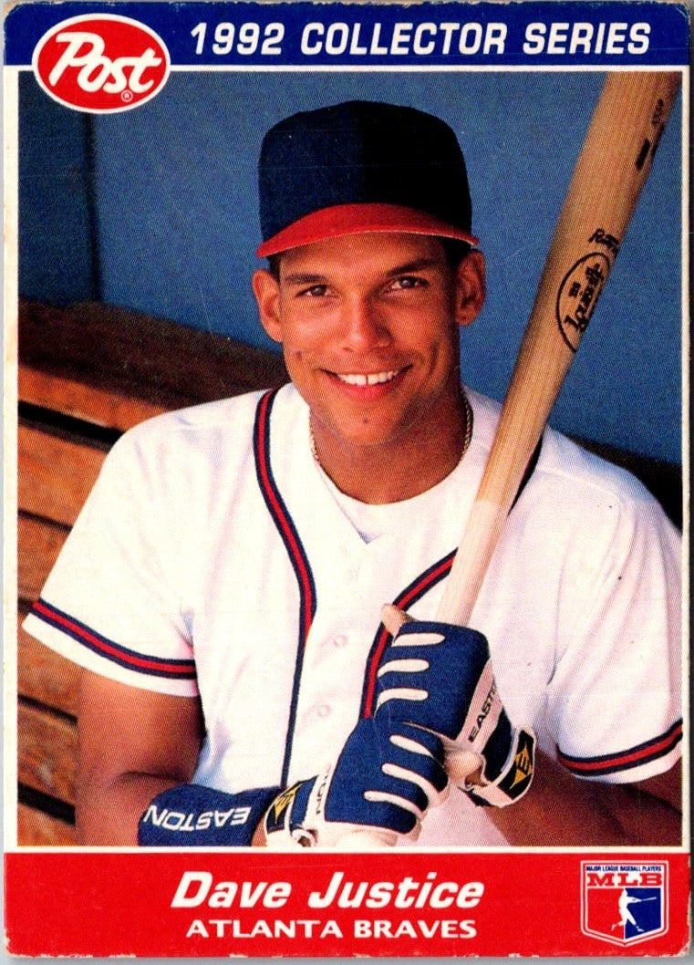 1992 Post Cereal David Justice