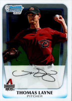 2011 Bowman Chrome Prospects Thomas Layne #BCP19