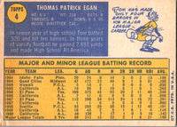 1970 Topps Tom Egan #4 EX-MT+