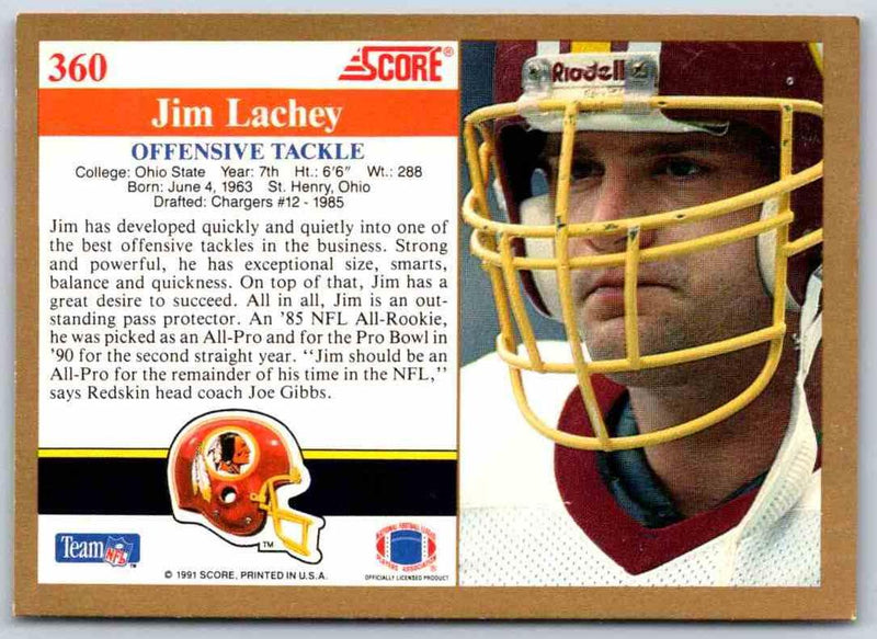 1991 Score Jim Lachey