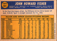 1970 Topps Jack Fisher #684 EX-MT+