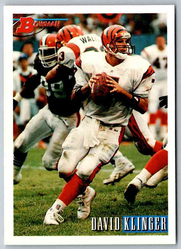 1993 Bowman Football David Klingler #19