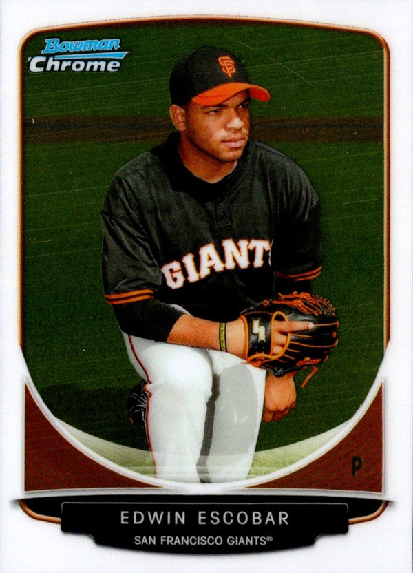 2013 Bowman Chrome Prospects Edwin Escobar #BCP117