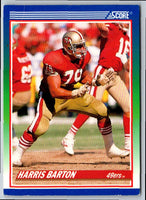 1990 Score Harris Barton #395