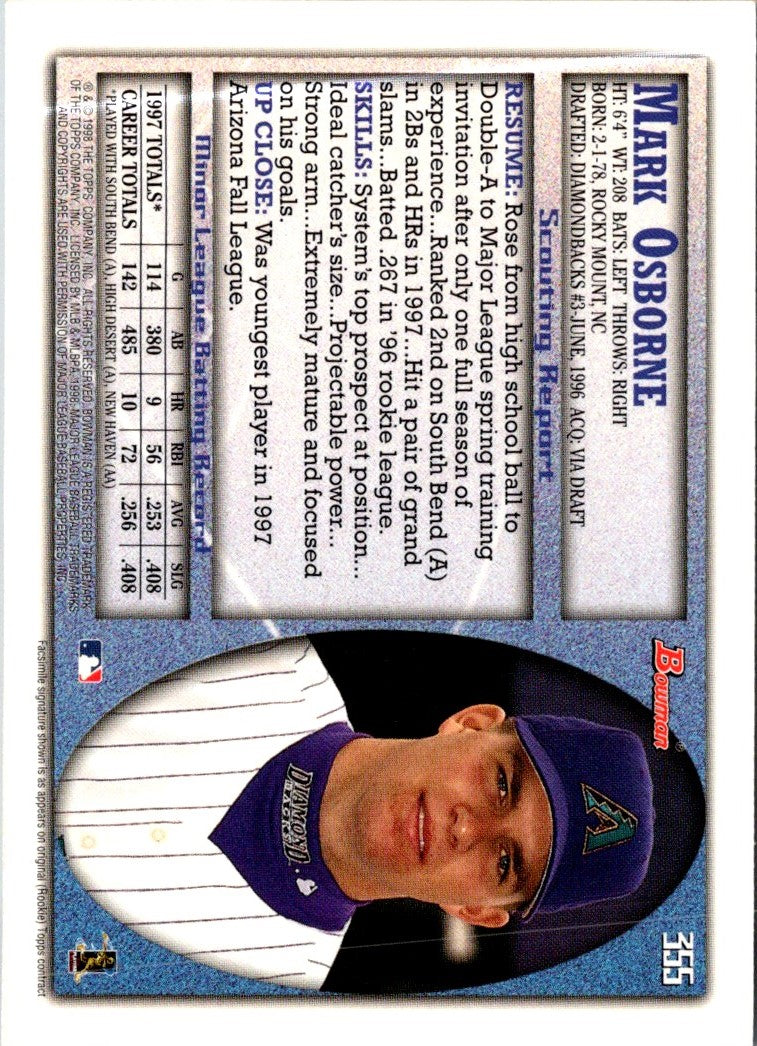 1998 Bowman Mark Osborne