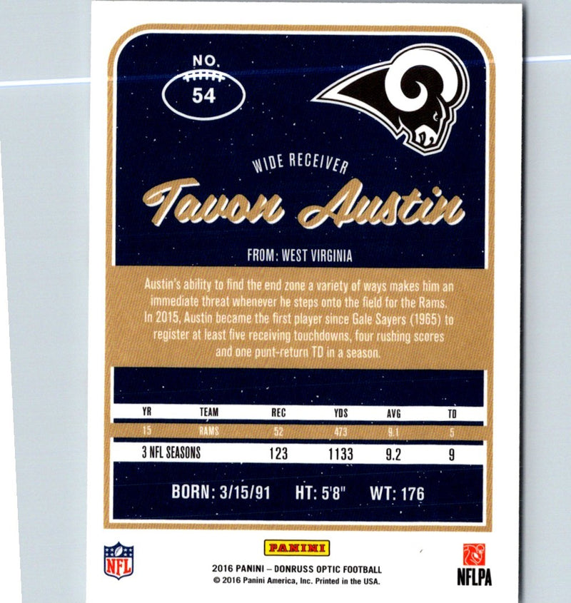 2016 Donruss Optic Tavon Austin