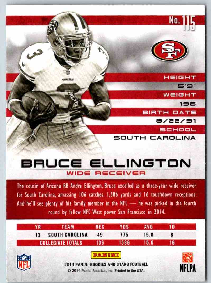 2014 Panini Rookies And Stars Bruce Ellington