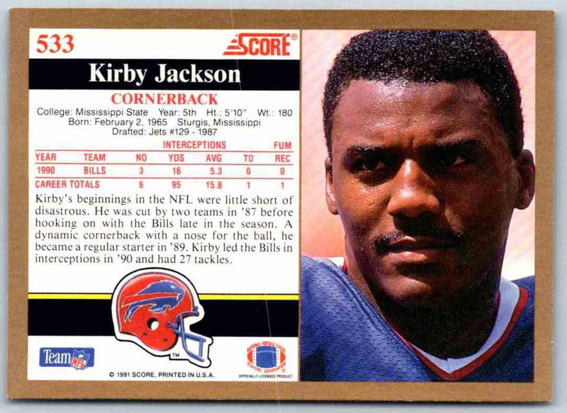 1991 Score Kirby Jackson