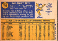 1970 Topps Paul Doyle #277 EX-MT+