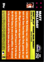 2007 Topps Updates & Highlights Matt Holliday #UH292